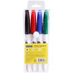 Набор маркеров для белых досок OfficeSpace 04цв., пулевидный, 3мм, чехол с европодвесом