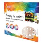 Картина по номерам 40х50 см, ОСТРОВ СОКРОВИЩ "Горное озеро", на подрамнике, акриловые краски, 3 кисти, 662462