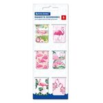 Закладки для книг МАГНИТНЫЕ, "FLAMINGO", набор 6 шт., 35x25 мм, BRAUBERG, 113165