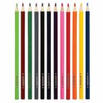 Карандаши цветные мягкие ЮНЛАНДИЯ "ЗАБАВНЫЕ КАРТИНКИ", 12 цветов, классические, заточенные, 181643