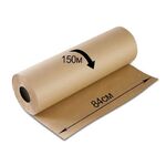 Крафт-бумага в рулоне, 840 мм x 150 м, плотность 78 г/м2, Марка А (Коммунар), BRAUBERG, 440147