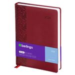 Ежедневник датированный 2024г., А4-(B5), 184л., кожзам, Berlingo "Vivella Prestige", бордовый