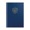 Книга учета OfficeSpace, А4, 96л., клетка, 200*290мм, бумвинил, цвет синий, блок офсетный с гербом