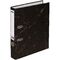 Папка-регистратор OfficeSpace 50мм, разборная, мрамор, черная, нижний метал. кант