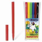 Фломастеры 6 ЦВЕТОВ CENTROPEN "Пингвины", смываемые, вентилируемый колпачок, 7790/6ET, 7 7790 0686