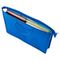 Папка на молнии с ручками ПИФАГОР, А4, пластик, молния сверху, однотонная синяя, 228235
