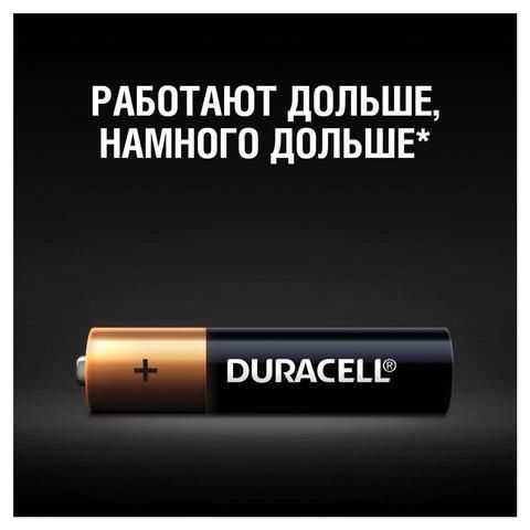 Батарейки КОМПЛЕКТ 2 шт., DURACELL Basic, AAA (LR03, 24А), алкалиновые, мизинчиковые, блистер