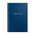 Книга учета OfficeSpace, А4, 96л., линия (с полями), 200*290мм, бумвинил, цвет синий, блок офсетный