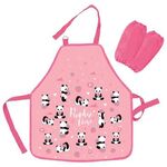 Фартук с нарукавниками для уроков труда ЮНЛАНДИЯ, 45х54 см, "Pandamania", 271648