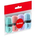 Точилка пластиковая с ластиком Berlingo "Instinct" 1 отверстие, 4шт., пакет с европодвесом