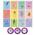 Тетради предметные со справочным материалом, КОМПЛЕКТ 12 ПРЕДМЕТОВ, VISION, 48 л., обложка картон, BRAUBERG, 404323