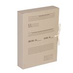 Короб архивный с завязками OfficeSpace, разборный, 50мм, клапан из переплетного картона, до 500л.