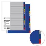 Разделитель пластиковый BRAUBERG, А4, 12 листов, Январь-Декабрь, оглавление, цветной, РОССИЯ, 225613