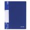 Папка 10 вкладышей BRAUBERG стандарт, синяя, 0,6 мм, 221591