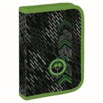 Пенал BRAUBERG, 1 отделение, 2 откидные планки, полиэстер, 21х14 см, "Gunsight", 271517