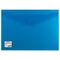 Папка-конверт с кнопкой BRAUBERG, А4, до 100 листов, непрозрачная, синяя, СВЕРХПРОЧНАЯ 0,2 мм, 221362