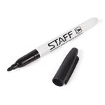 Маркер стираемый для белой доски STAFF "EVERYDAY" WBM-093, ЧЕРНЫЙ, 2,5 мм, тонкий корпус, 151093