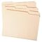 Папки-разделители картотечные А4, КОМПЛЕКТ 30 шт., 295х240 мм, бежевые, STAFF, 270938