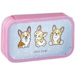 Пенал 3 отделения, 190*110 ArtSpace "Corgi", ламинация, фольга