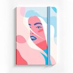 Блокнот с резинкой в точку 96 л., А5 (145х203 мм), твердая обложка, BRAUBERG, "Sensitive", 113726