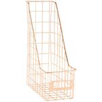 Лоток для бумаг вертикальный MESHU "Rose Gold", металл