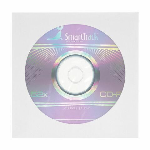 Конверты для CD/DVD (125х125 мм) с окном, бумажные, клей декстрин, КОМПЛЕКТ 25 шт., BRAUBERG, 123599