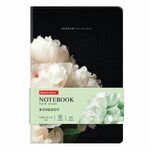 Блокнот А5 (143x210 мм), BRAUBERG VISTA "Bloom", под кожу, твердый, срез фольга, 80 л., 112071