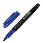 Маркер перманентный BRAUBERG, СИНИЙ, круглый наконечник, 1,5-3 мм, 151630