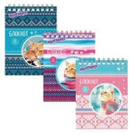 Блокнот МАЛЫЙ ФОРМАТ А6 108х146 мм, 60 л., гребень, картон, клетка, ЮНЛАНДИЯ, "КОТИКИ", 129831