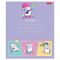 Тетрадь 12 л. HATBER клетка, обложка картон, "Приключения кота Пирожка" (5 видов в спайке), 12Т5В1