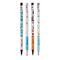Карандаш механический MESHU 0,7мм, печать на корпусе, с ластиком, ассорти