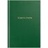 Книга учета OfficeSpace, А4, 96л., клетка, 200*290мм, бумвинил, цвет зеленый, блок офсетный