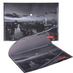 Папка-конверт с кнопкой BRAUBERG "NIGHT CITY", А4, 160 мкм, цветная печать, 228033