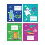 Тетрадь 12л., клетка ArtSpace "Животные. Уличный спорт", эконом