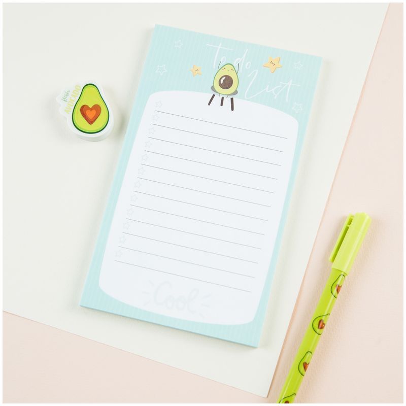 Блок для записей (To Do list) MESHU 10,0*17,0см, 50л., "Avocado", на склейке