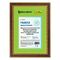 Рамка 21х30 см, пластик, багет 30 мм, BRAUBERG "HIT4", красное дерево с двойной позолотой, стекло, 390996