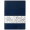 Тетрадь 60 л. в клетку обложка гладкий кожзам, сшивка, B5 (179х250мм), ТЕМНО-СИНИЙ, BRAUBERG VIVA, 403897