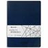 Тетрадь 60 л. в клетку обложка гладкий кожзам, сшивка, B5 (179х250мм), ТЕМНО-СИНИЙ, BRAUBERG VIVA, 403897