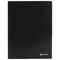 Папка на 2 кольцах BRAUBERG "Office", 25 мм, черная, до 170 листов, 0,5 мм, 227495