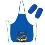 Фартук с нарукавниками для уроков труда ПИФАГОР, 1 карман, 44x55 см, "Racing car", 270926