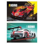 Альбом для рисования 40л., А4, на скрепке ArtSpace "Авто. Скорость", эконом