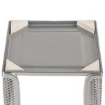 Подставка для бумажного блока BRAUBERG "Germanium" металлическая, 78*105*105 мм, серебристая, 231945