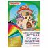 Цветная бумага А4 2-сторонняя газетная ВОЛШЕБНАЯ, 18 листов 18 цветов, скоба, ПИФАГОР, 200х280 мм, "Домик", 113536