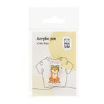 Значок акриловый MESHU "Cute dog", прямая УФ-печать, 2,0*3,5см