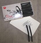 Уголь рисовальный в картонной коробке ассорти (20 шт)