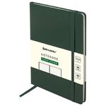 Блокнот А5 (130х210 мм), BRAUBERG ULTRA, балакрон, 80 г/м2, 96 л., линия, темно-зеленый, 113047