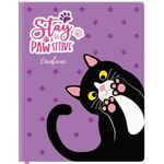 Дневник 1-4 класс 48 л., кожзам (твердая с поролоном), печать, наклейки, ЮНЛАНДИЯ, "Лапки", 106218