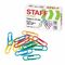 Скрепки STAFF "Manager", 28 мм, цветные, 70 шт., в картонной коробке, Россия, 224630
