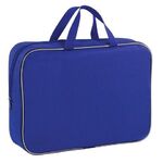 Папка на молнии с ручками STAFF EVERYDAY, А4, ширина 80 мм, полиэстер, синяя, 270740