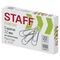 Скрепки STAFF "EVERYDAY", 22 мм, металлические, 100 шт., в картонной коробке, Россия, 220302